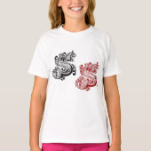 Vintager Verzierter Letter-S-Monogramm T-Shirt (Vorderseite)