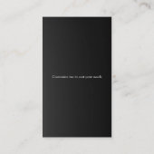 Vintager verzierter silberner visitenkarte (Rückseite)