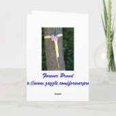 Vintager Veteranentag Vielen Dank!-Militärkarte Dankeskarte (Rückseite)