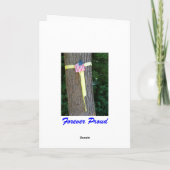 Vintager Veteranentag Vielen Dank!-Militärkarte Dankeskarte (Rückseite)