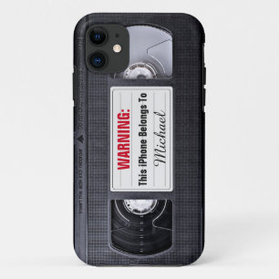Vintager VHS-Kassetten-Band-personalisierter iPhone 11 Hülle