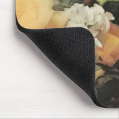 Vintager vibrierender mit Blumenhintergrund der Mousepad (Ecke)