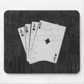 Vintager vier As-Poker Themed Mousepad (Vorne)