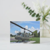 Vintager Vietnamhhhubschrauber Postkarte (Stehend Vorderseite)