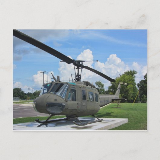 Vintager Vietnamhhhubschrauber Postkarte (Vorderseite)