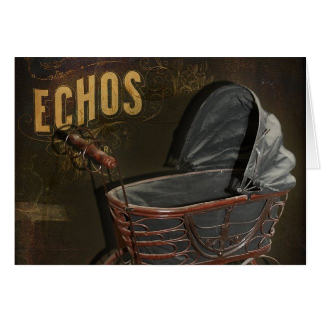 Vintager viktorianischer Baby-Buggy-Wagen (Vorderseite (Horizontal))