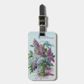 Vintager/viktorianischer Blumen-Vase Gepäckanhänger (Vorderseite vertikal)
