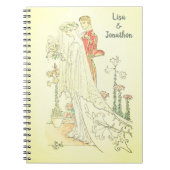 Vintager Viktorianischer Brautgarten Notizblock (Vorderseite)