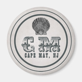 Vintager Viktorianischer CapMay New Jersey Beach T Magnet