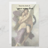 Vintager viktorianischer Engel, Entzückung durch Briefpapier (Vorne/Hinten)