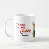 Vintager Viktorianischer Engel mit roten Heiligbee Kaffeetasse (Links)