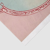 Vintager Viktorianischer Engel Valentine Seidenpapier (Detail)