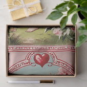Vintager Viktorianischer Engel Valentine Seidenpapier (Geschenk)
