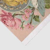 Vintager Viktorianischer Engel Valentine Seidenpapier (Detail)