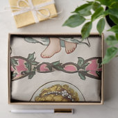 Vintager Viktorianischer Engel Valentine Seidenpapier (Geschenk)