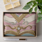 Vintager Viktorianischer Engel Valentine Seidenpapier (Geschenk)