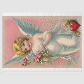 Vintager Viktorianischer Engel Valentine Seidenpapier (Vorderseite)