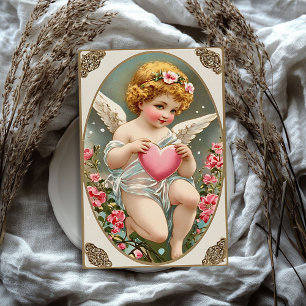 Vintager Viktorianischer Engel Valentine Seidenpapier