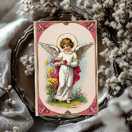 Vintager Viktorianischer Engel Valentine Seidenpapier