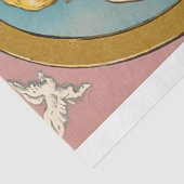 Vintager Viktorianischer Engel Valentine Seidenpapier (Detail)