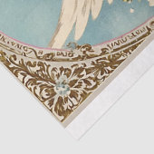 Vintager Viktorianischer Engel Valentine Seidenpapier (Detail)
