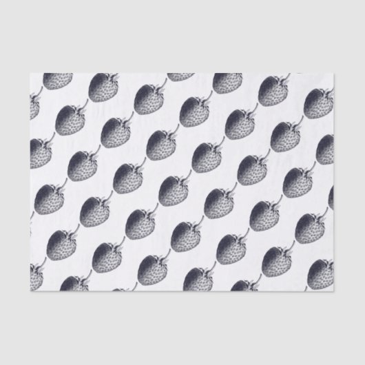 Vintager/viktorianischer Erdbeerstich Seidenpapier (Vorderseite)