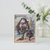 Vintager Viktorianischer Fisch Postkarte (Stehend Vorderseite)