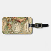 Vintager/viktorianischer Franzose-Aufkleber Gepäckanhänger (Vorderseite horizontal)