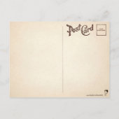 Vintager Viktorianischer Frosch mit Gun Postcard Postkarte (Rückseite)