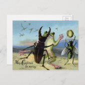 Vintager Viktorianischer Frosch Postkarte (Vorne/Hinten)