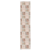 Vintager Viktorianischer Frühling, Quilt-Stil, Kurzer Tischläufer (Vorderseite)