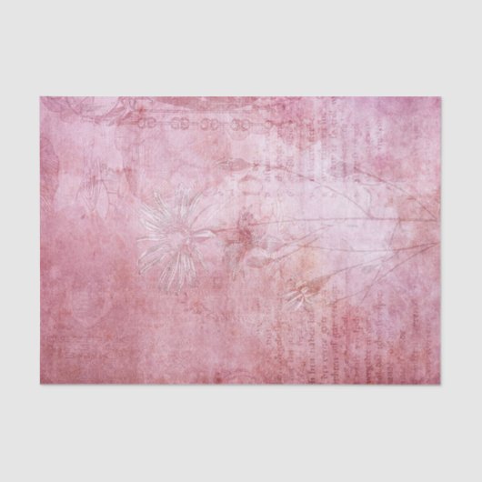 Vintager Viktorianischer Fuchsienmissbrauch Seidenpapier (Vorderseite)