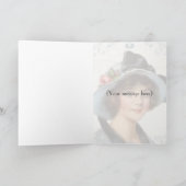 Vintager Viktorianischer Geburtstag der Frau Karte (Innenseite)