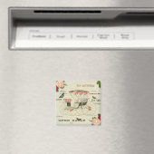 Vintager viktorianischer Gurt-Magnet mit Blume Magnet (In Situ (Geschirrspüler))