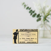 Vintager viktorianischer Herr-alter Visitenkarte (Stehend Vorderseite)