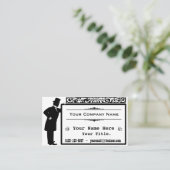 Vintager viktorianischer Herr-Klassiker Visitenkarte (Stehend Vorderseite)