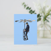 Vintager Viktorianischer Hubschrauber Postkarte (Stehend Vorderseite)