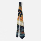 Vintager Viktorianischer Jugendstil, Gladiator Cyc Krawatte (Rückseite)