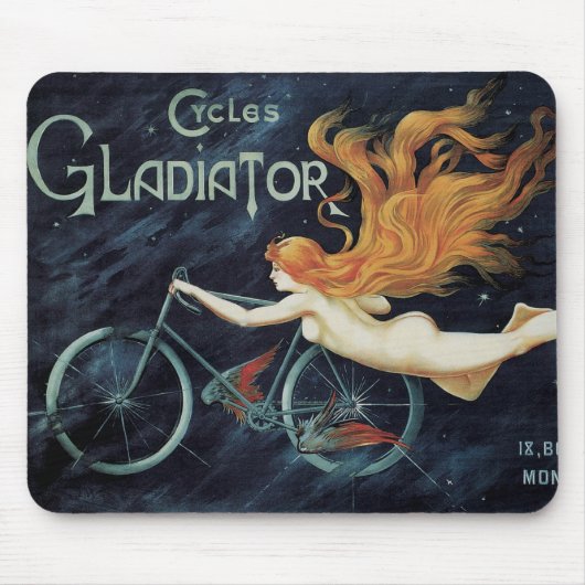 Vintager Viktorianischer Jugendstil, Gladiator Cyc Mousepad (Vorne)
