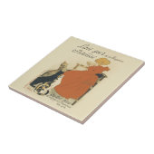 Vintager Viktorianischer Jugendstil, Mädchen mit M Fliese (Seite)