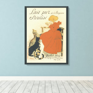 Vintager Viktorianischer Jugendstil, Mädchen mit M Leinwanddruck