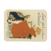 Vintager Viktorianischer Jugendstil, Mädchen mit M Magnet (Horizontal)