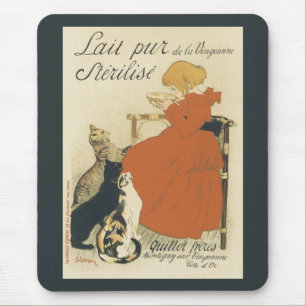 Vintager Viktorianischer Jugendstil, Mädchen mit M Mousepad