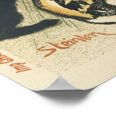 Vintager Viktorianischer Jugendstil, Mädchen mit M Poster (Ecke)