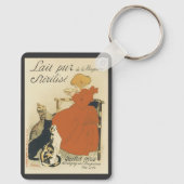 Vintager Viktorianischer Jugendstil, Mädchen mit M Schlüsselanhänger (Rückseite)