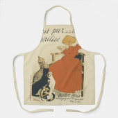 Vintager Viktorianischer Jugendstil, Mädchen mit M Schürze (Vorderseite)