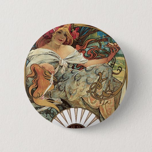Vintager Viktorianischer Jugendstil von Alphonse M Button (Vorderseite)