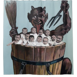 Vintager Viktorianischer Krampf Duschvorhang