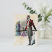 Vintager Viktorianischer Krampus Postkarte (Stehend Vorderseite)