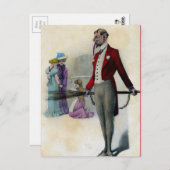 Vintager Viktorianischer Krampus Postkarte (Vorne/Hinten)